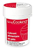 Scrapcooking Colorant en Pâte Rouge Coquelicot 20 g