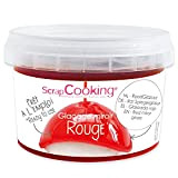 ScrapCooking - Mix Glaçage Miroir Rouge 300g - Préparation Facile & Pratique - Ingrédient pour Pâtisseries, Desserts, Buches de Noël, ...