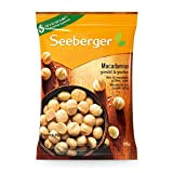 Seeberger Noix de macadamia grillées, salées : Noix de macadamia raffinées - délicatement grillées avec une note légèrement salée - goût ...