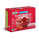 Simply Delish, Sugar-Free Natural Jelly Dessert - Vegan, Gluten and Fat-Free, Strawberry Flavour - Pack of 6, 20g Keto Friendly ...