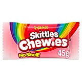 SKITTLES CHEWIES - Bonbons enrobés goût Fruits- Sachets de 45g - Maxi Pack de 36