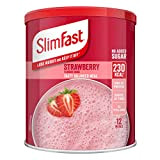 SlimFast Meal Shake, Saveur Fraise, Nouvelle Recette, 12 Portions, Perdez Du Poids sans Le Reprendre, L'Emballage Peut Varier, 438 g