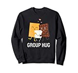 Smores Group Hug Camping S'mores Guimauves au chocolat Sweatshirt