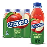 Snapple Thé aux pommes – Thé glacé aromatisé naturellement – Prêt à boire en bouteilles, 473 ml (lot de 24)