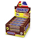 Snickers Haute Protéinée Barre (12 X 55g) - Haut Protéinée Snack avec Caramel, Peanuts et Lait Chocolat - Contient 20g ...