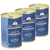 Soupe de poissons à teneur réduite en sel Pointe de Penmarc'h le lot de 3 boîtes de 400 g - ...