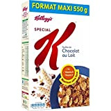 Spécial K Pétales de riz et de blé complet aux feuilles de chocolat au lait - Le paquet de 550g