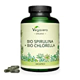 Spiruline BIO + Chlorella BIO Vegavero® | Dose Élevée : 2000 mg | Analysé en Laboratoire | Sans Additifs | ...