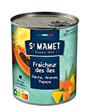 ST MAMET Depuis 1953 Fraicheur des îles Pêche, Ananas, Papaye 840g