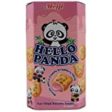 Strawberry Flavor, Meiji Hello Panda Strawberry Filling Biscuits (50g) Pack of 2 by N/A