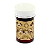 Sugarflair BURGUNDY Paste Gel Edible Food Colouring Colour Icing Quality