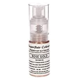 Sugarflair Comestible Poudre Bouffee Briller Vaporisateur 10g - OR ROSE