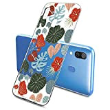 Suhctup Compatible pour Samsung Galaxy Note 9 Coque Silicone Transparent Ultra Mince Étui avec Clear Mignon Fleurs Motif Design Housse ...