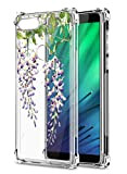 Suhctup Coque Comaptible avec Xiaomi Mi 9T/9T Pro Étui Houssee,Transparent Motif Fleur [Antichoc Protection des Coins] Crystal Souple Silicone TPU ...