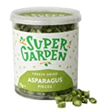 Super Garden - Pièces d'asperges lyophilisées - Légumes lyophilisés - Pièces d'asperges pures et délicieuses collations - Sans conservateurs - ...