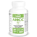 Supersmart - AHCC 1000 mg Par Jour - Extrait de Racine de Shiitake Standardisé à 60% de AHCC - Contribue ...