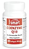 Supersmart - Co-Enzyme Q10 30 mg (CoQ10) - Contient de la Vitamine E (D-alpha-tocophérol) sous Forme Huileuse pour une Biodisponibilité ...