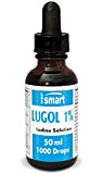 Supersmart - Lugol 1% - Solution iodée - Essentielle pour l'équilibre hormonal et la santé de la thyroïde - 50 ...