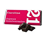 Tablette de chocolat personnalisable anniversaire Rose
