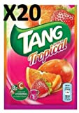 Tang Tropical 20 Sachets de 30g soit 20 litres, avec Vitamines A B2 C et Acide folique