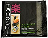 Tanoshi Algues nori, feuilles d'algues grillées, pour sushis et makis - Le sachet de 17,5g