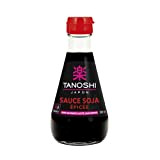 TANOSHI - Sauce Soja Epicée - Sans Glutamate Ajouté - Flacon Pratique - Flacon de 200 ml