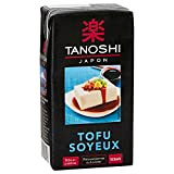 TANOSHI - Tofu Soyeux - Riche en Protéines - Vegan - Substitut d'Œuf - Prêt à Consommer - 1 Brique ...