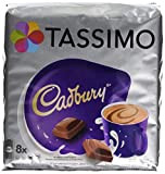 Tassimo Cadbury Saveur Chocolat, Cacao, Chocolat, Capsules, 8 T-Discs / Portions