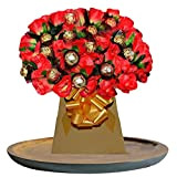 TChocolate Ferrer Rocher Lindt Coffret cadeau pour anniversaire Motif bouquet Cadbury Bonbons Rouge Taille L