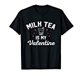 Thé au lait Amoureux du thé Boba Valentine T-Shirt