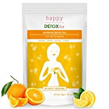 Thé Détox Orange et Citron - Happy Detox Tea - Cure de 4 semaines - 28 sachets - Infusion Ventre ...
