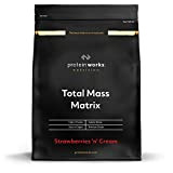 THE PROTEIN WORKS Total Mass Matrix Gain de Masse Riche en Calories Protéine en Poudre, Fraise à la Crème, 2 ...