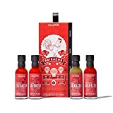 Thoughtfully Gourmet, Sriracha Hot Sauce Gift Set, Hot Sauce Flavours Include Original, Garlic, Green, and Superhot Sriracha Sauce, Pack of ...