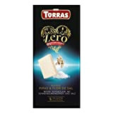 Torras Zero Chocolat blanc avec graines de tournesol et sel de mer, 125 g