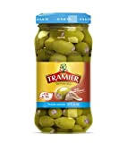 Tramier Olives Apéro Farcies à l'Anchois -25 % de Sel (1 x 180 g), olives vertes d'Espagne et farcies à ...