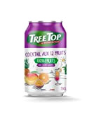 Tree Top - 100% Fruits - Fabriqué en France - Canette - Boissons - Multifuits - 24x330ml