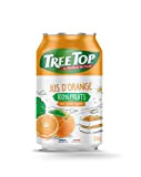 Tree Top Jus - 100% Fruits - Fabriqué en France - Canette - Boissons - Orange - 24x330ml