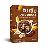 Turtle Cereal Porridge Chocolat Bio Sans Gluten avec Banane - 1 x 400 Grammes