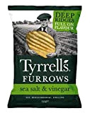 Tyrrells Furrows Hand Cooked English Crisps - Sea Salt & Vinegar (150g)