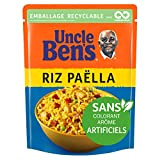 UNCLE BEN'S Riz Paella - Express 2 min au micro-onde ou à la poêle - 250 g - Pack de ...