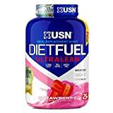 USN Diet Fuel Ultralean - Substitut de Repas en Poudre pour Shaker Protéiné; Perte de Poids; Saveur Fraise; 2;5 kg; ...