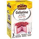 Vahiné - Pâtisserie - Gélatine en Poudre - Pour Panna Cotta, Mousses, Crèmes, Terrines - 3 Sachets de 6g
