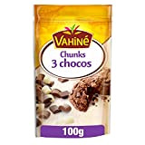 Vahine Pâtisserie Pépites Chunks 3 Chocolat, Pour Gâteaux, Cookies et Desserts, 100g
