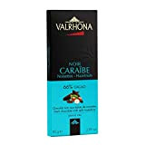 Valrhona - Tablettes Gourmandes Grands Crus - Chocolat Noir - Caraïbe - 85g