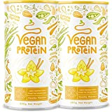 Vegan Protein Shake VANILLE- Protéine végétale de soja, riz, pois, graines de lin, amarante, tournesol, pépins de courge - 1200g ...