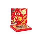 Venchi - Collection Noël - Boîte cadeau rouge avec sélection de Chocolats noirs assortis Mini Napolitain, 47 g - Sans ...
