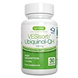 VESIsorb Ubiquinol-QH CoQ10 100mg, Coenzyme Q10 sous forme active pour une absorption accrue, 30 capsules