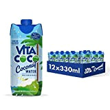 Vita Coco Eau de Coco Pure 12x330ml Naturellement Hydratant, Riche en Électrolytes, Sans Gluten, Riche en Vitamine C et en ...
