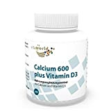 Vita World Calcium 600mg + Vitamine D 60 comprimés Made in Germany
