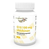 Vita World Coenzyme Q10 100mg Ubiquinone 100 Capsules biodisponibilité élevée Made in Germany